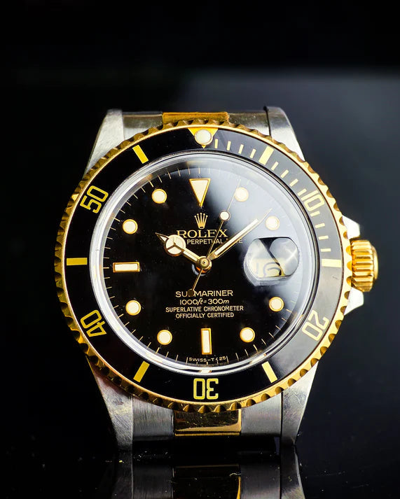 ROLEX SUBMARINER ESTILO PREMIUM BICOLOR NEGRO - SOFISTICACIÓN ACCESIBLE PARA ELEVAR TU ESTILO TODOS LOS DÍAS
