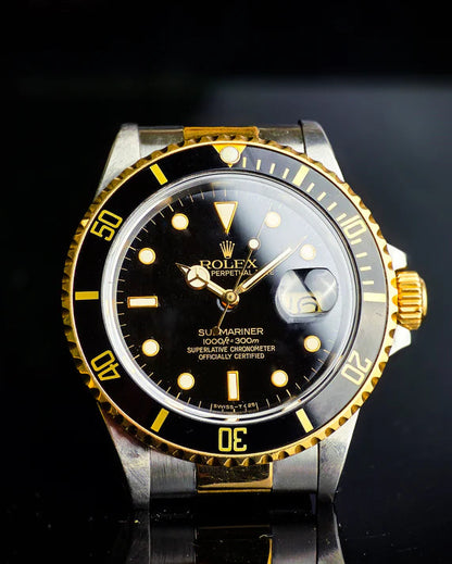 ROLEX SUBMARINER ESTILO PREMIUM BICOLOR NEGRO - SOFISTICACIÓN ACCESIBLE PARA ELEVAR TU ESTILO TODOS LOS DÍAS