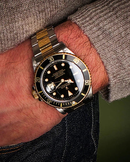 ROLEX SUBMARINER ESTILO PREMIUM BICOLOR NEGRO - SOFISTICACIÓN ACCESIBLE PARA ELEVAR TU ESTILO TODOS LOS DÍAS