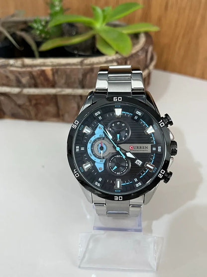 RELOJ CURREN ORIGINAL 8402 PLATEADO - ELEGANCIA EN ACERO INOXIDABLE