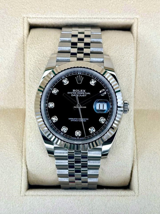ROLEX NEW EDITION DATEJUST PRESIDENCIAL PLATEADO NEGRO - IMPERIAL CLASSIC OYSTER