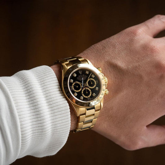 ROLEX DAYTONA CHRONOMASTER DORADO NEGRO - PRECISIÓN, ESTILO Y PRESENCIA DE ALTO NIVEL