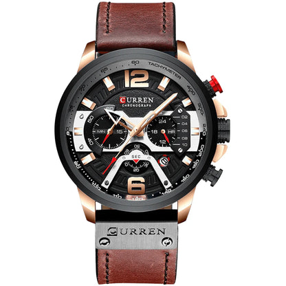 RELOJ CURREN ORIGINAL 8329 CAFE OSCURO - PREMIUM PARA HOMBRES CON ESTILO