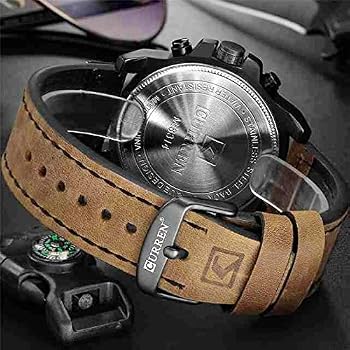 Con una caja de 46 mm, el Curren 8324 tiene una apariencia imponente y masculina, ideal para quienes prefieren relojes que realmente se hagan notar.