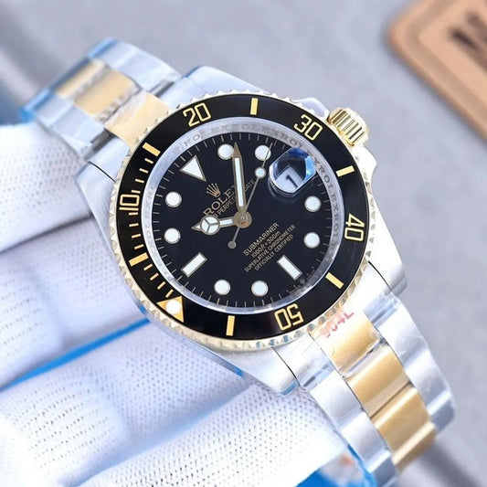 RELOJ ROLEX SUBMARINER PREMIUM INSPIRED BICOLOR NEGRO - SOFISTICACIÓN, ELEGANCIA Y FUNCIONALID