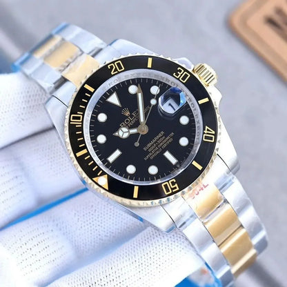 RELOJ ROLEX SUBMARINER PREMIUM INSPIRED BICOLOR NEGRO - SOFISTICACIÓN, ELEGANCIA Y FUNCIONALID