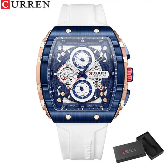 RELOJ CURREN GRAND PRIX 8442 BLANCO - VELOCIDAD, PRECISIÓN Y PRESENCIA EN TU MUÑECA (ORIGINAL)