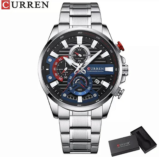 RELOJ CURREN EXECUTIVE 8415 PLATEADO - ELEGANCIA QUE IMPONE PRESENCIA (ORIGINAL)