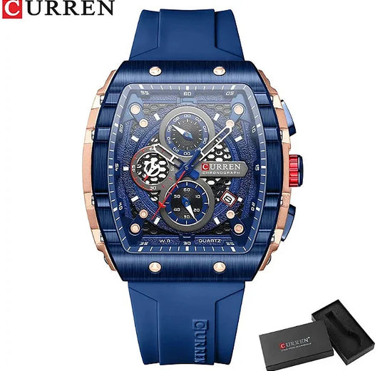 RELOJ CURREN GRAND PRIX 8442 AZUL - VELOCIDAD, PRECISIÓN Y PRESENCIA EN TU MUÑECA (ORIGINAL)