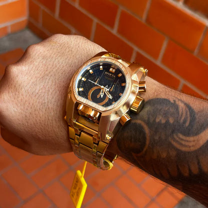 RELOJ INVICTA ZEUS TITANIO DORADO NEGRO - EDICION LIMITADA