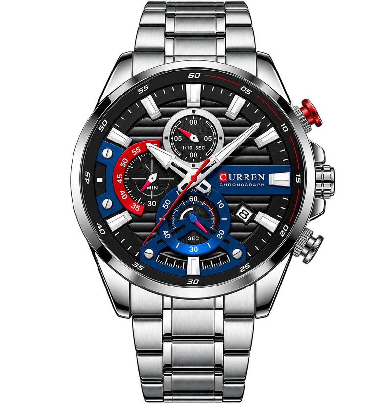 RELOJ CURREN 8415 PLATEADO - PRESENCIA QUE IMPONE (ORIGINAL)