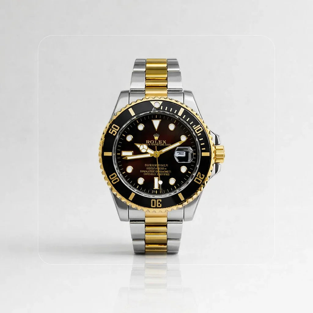 RELOJ ROLEX SUBMARINER PREMIUM INSPIRED BICOLOR NEGRO - SOFISTICACIÓN, ELEGANCIA Y FUNCIONALID