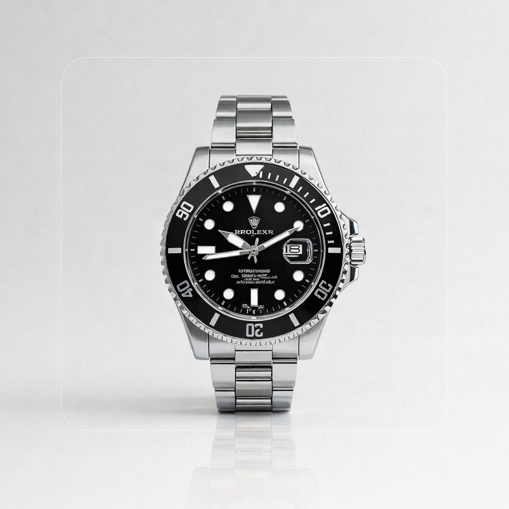 RELOJ ROLEX SUBMARINER PREMIUM INSPIRED PLATEADO/NEGRO - SOFISTICACIÓN, ELEGANCIA Y FUNCIONALID