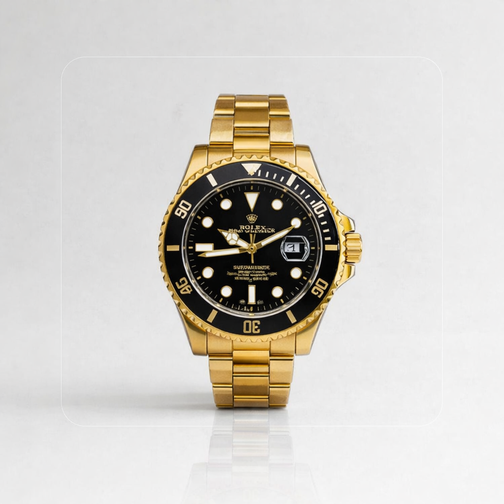 RELOJ ROLEX SUBMARINER PREMIUM INSPIRED DORADO/NEGRO - SOFISTICACIÓN, ELEGANCIA Y FUNCIONALID