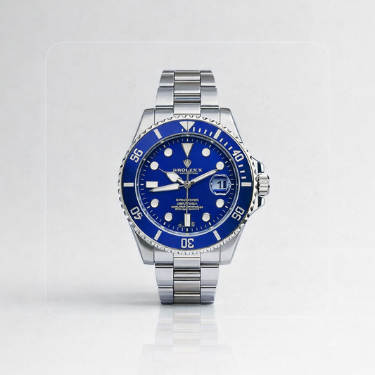 RELOJ ROLEX SUBMARINER PREMIUM INSPIRED PLATEADO/AZUL - SOFISTICACIÓN, ELEGANCIA Y FUNCIONALID