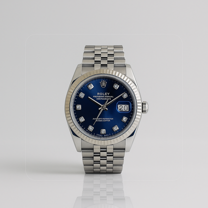 ROLEX NEW EDITION DATEJUST PRESIDENCIAL PLATEADO AZUL - IMPERIAL CLASSIC OYSTER