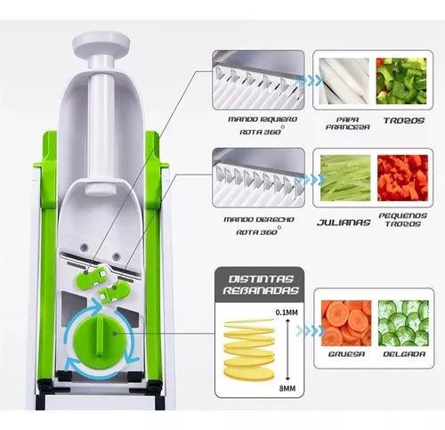 Mandolina Vertical Picador y Rallador - Uno Mundo de Opciones