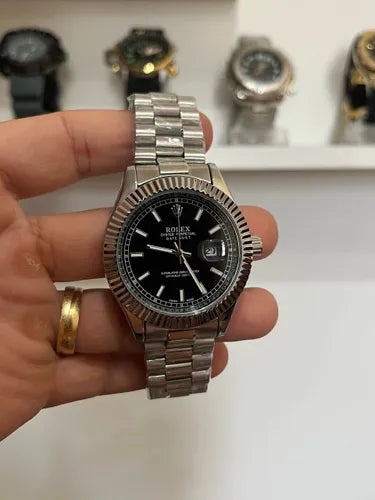 ROLEX NEW EDITION DATEJUST PRESIDENCIAL PLATEADO/NEGRO - IMPERIAL CLASSIC OYSTER