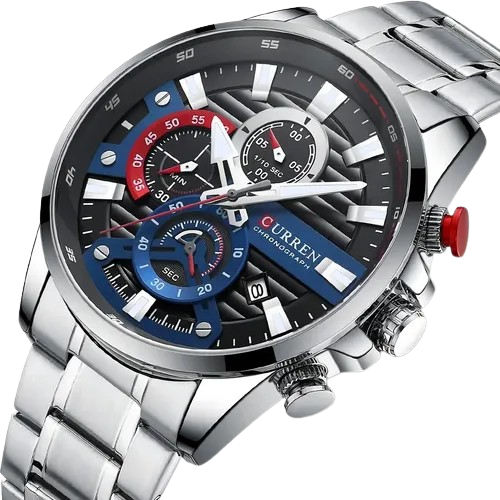 RELOJ CURREN 8415 PLATEADO - PRESENCIA QUE IMPONE (ORIGINAL)