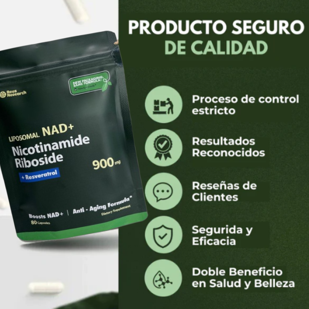 ACTIVELIFE® NAD + DE ALTA PUREZA - EL SECRETO DE LA JUVENTUD Y LONGEVIDAD