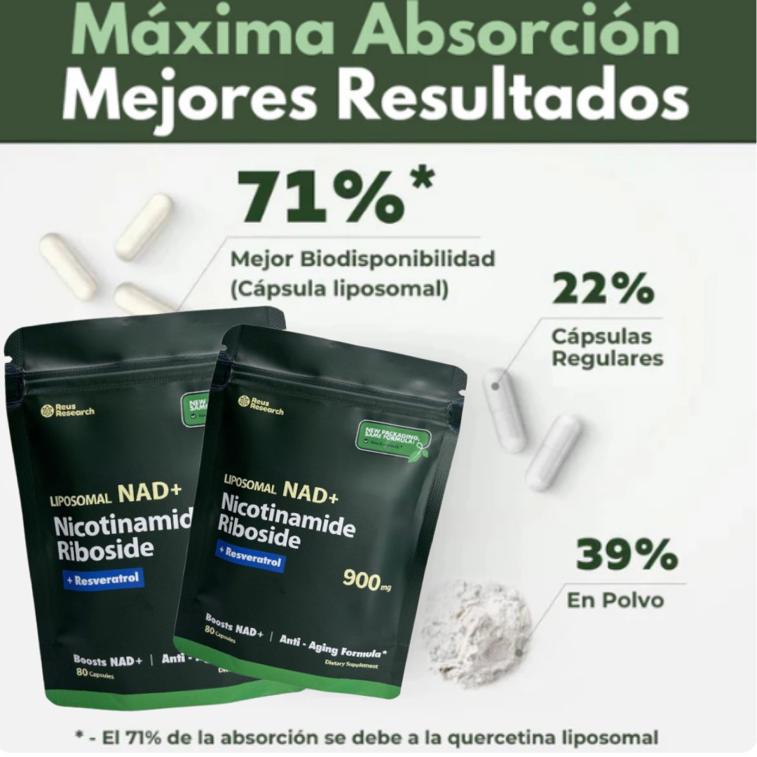 ACTIVELIFE® NAD + DE ALTA PUREZA - EL SECRETO DE LA JUVENTUD Y LONGEVIDAD