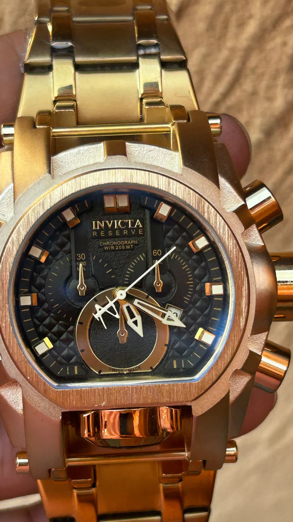 RELOJ INVICTA ZEUS TITANIO DORADO NEGRO - EDICION LIMITADA