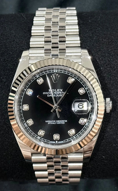 ROLEX NEW EDITION DATEJUST PRESIDENCIAL PLATEADO NEGRO - IMPERIAL CLASSIC OYSTER