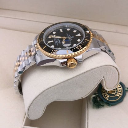 ROLEX SUBMARINER ESTILO PREMIUM BICOLOR NEGRO - ELEGANCIA ATEMPORAL CON ESTUCHE DE LUJO