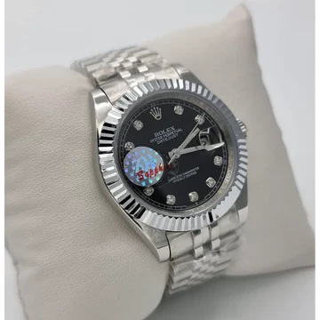 ROLEX NEW EDITION DATEJUST PRESIDENCIAL PLATEADO NEGRO - IMPERIAL CLASSIC OYSTER