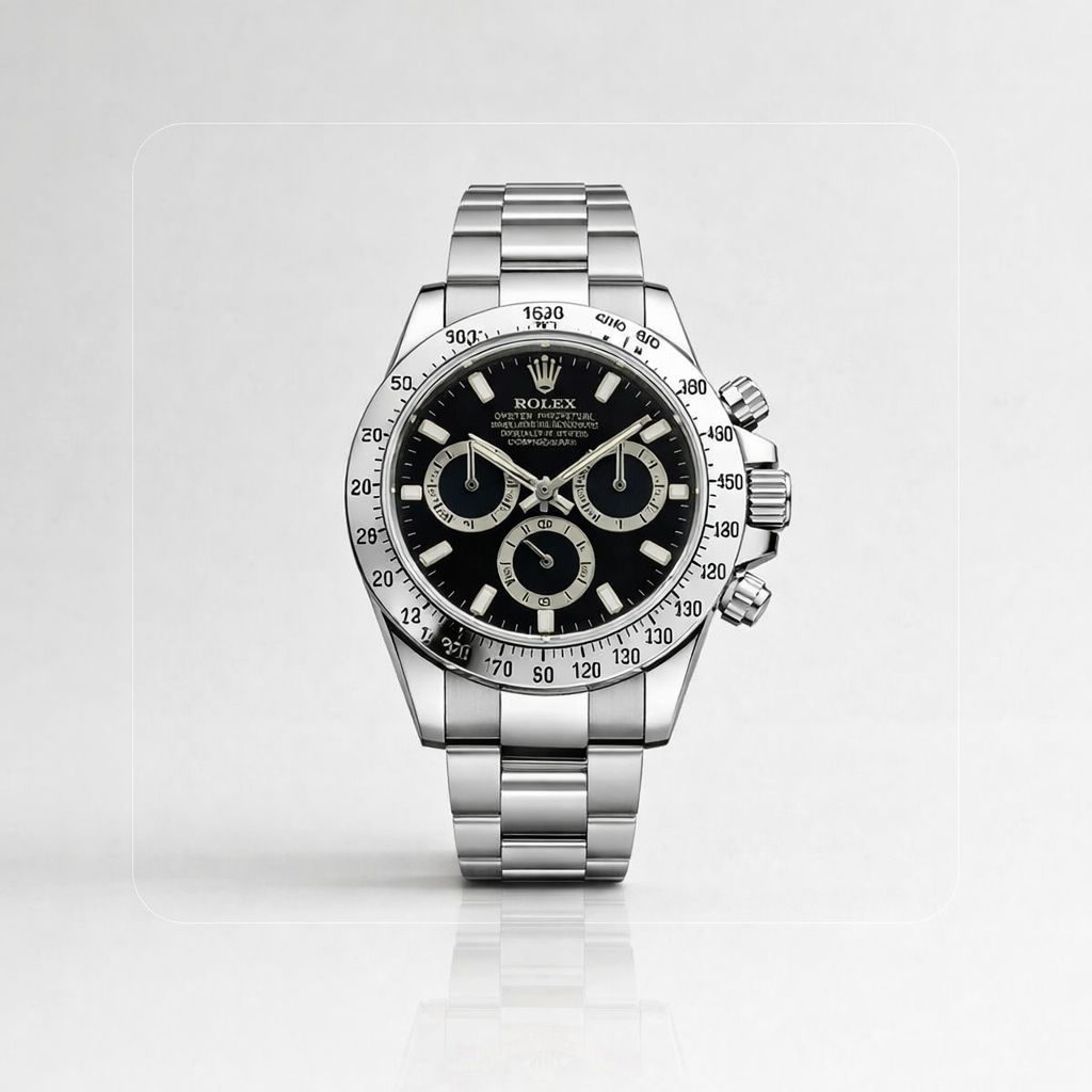 ROLEX DAYTONA CHRONOMASTER PLATEADO NEGRO - PRECISIÓN, ESTILO Y PRESENCIA DE ALTO NIVEL