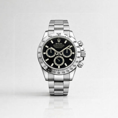 ROLEX DAYTONA CHRONOMASTER PLATEADO NEGRO - PRECISIÓN, ESTILO Y PRESENCIA DE ALTO NIVEL