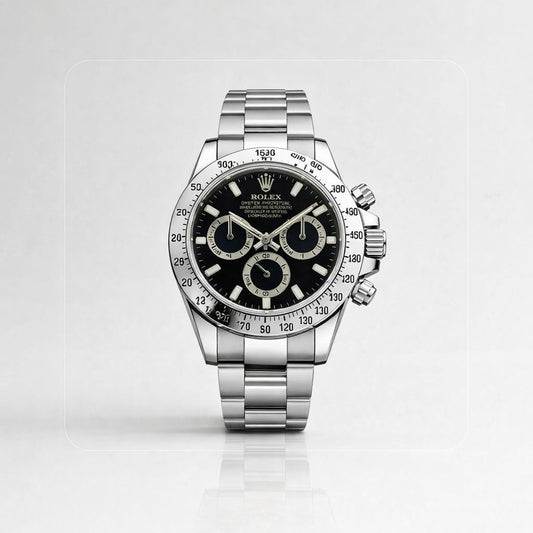 ROLEX DAYTONA CHRONOMASTER PLATEADO NEGRO - PRECISIÓN, ESTILO Y PRESENCIA DE ALTO NIVEL