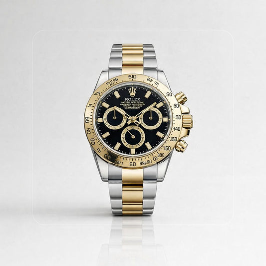 ROLEX DAYTONA CHRONOMASTER BICOLOR NEGRO - PRECISIÓN, ESTILO Y PRESENCIA DE ALTO NIVEL