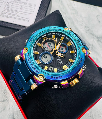 RELOJ CASIO MTG TITAN FORCE TORNASOL - FUERZA Y PRESTIGIO