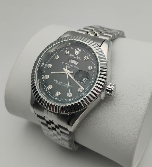 ROLEX NEW PRESIDENCIAL PLATEADO/NEGRO - IMPERIAL CLASSIC OYSTER