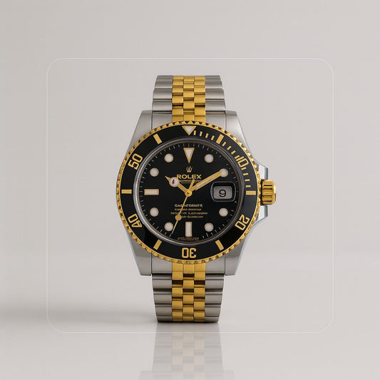 ROLEX SUBMARINER ESTILO PREMIUM BICOLOR NEGRO - ELEGANCIA ATEMPORAL