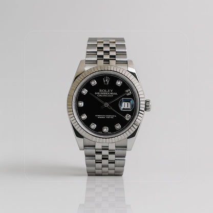 ROLEX NEW EDITION DATEJUST PRESIDENCIAL PLATEADO NEGRO - IMPERIAL CLASSIC OYSTER