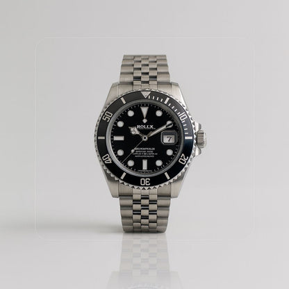 ROLEX SUBMARINER ESTILO PREMIUM PLATEADO NEGRO - ELEGANCIA ATEMPORAL