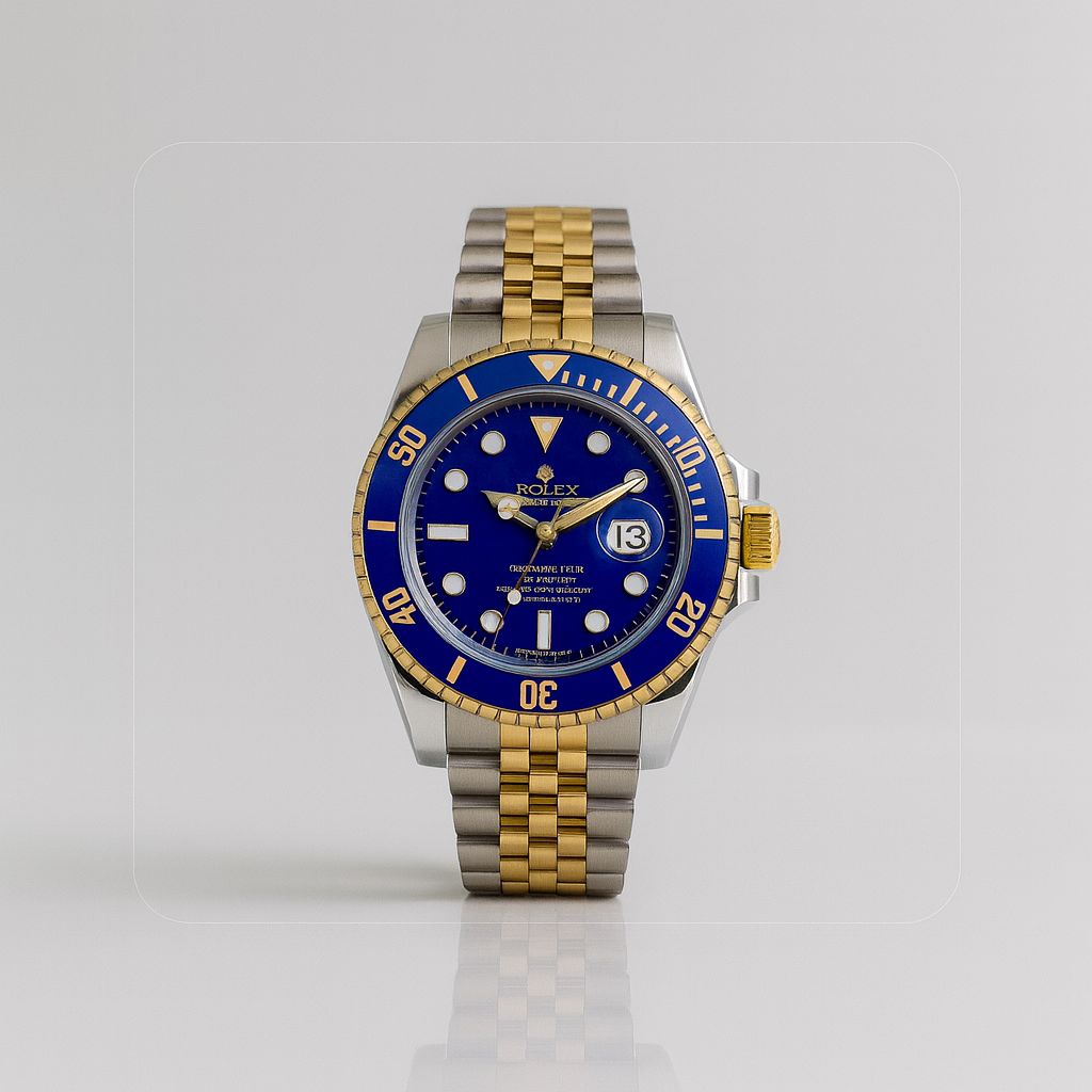 ROLEX SUBMARINER ESTILO PREMIUM BICOLOR AZUL - ELEGANCIA ATEMPORAL