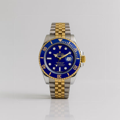 ROLEX SUBMARINER ESTILO PREMIUM BICOLOR AZUL - ELEGANCIA ATEMPORAL