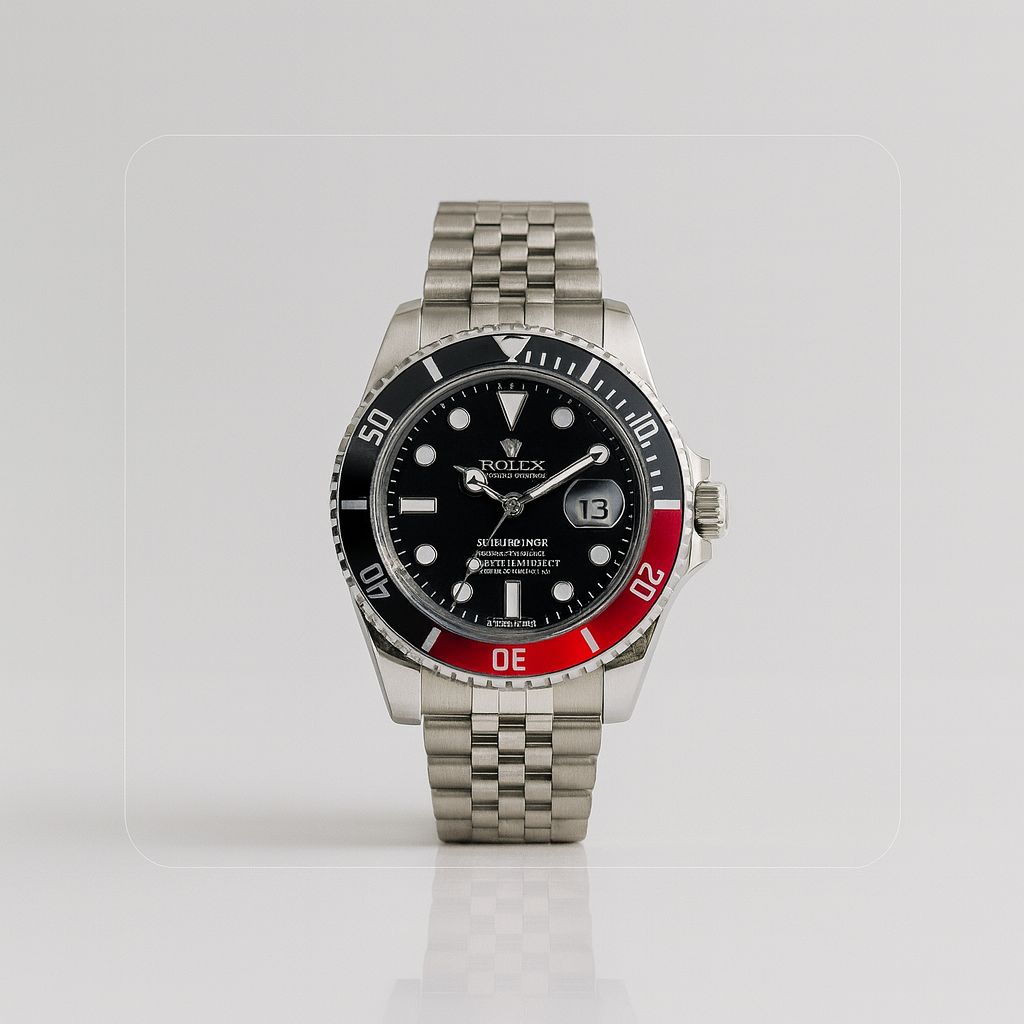 ROLEX SUBMARINER ESTILO PREMIUM NEGRO/ROJO - ELEGANCIA ATEMPORAL
