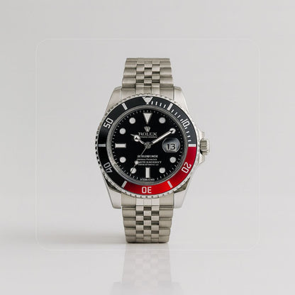 ROLEX SUBMARINER ESTILO PREMIUM NEGRO/ROJO - ELEGANCIA ATEMPORAL