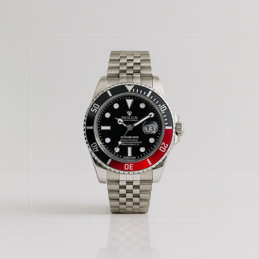 ROLEX SUBMARINER ESTILO PREMIUM NEGRO/ROJO - ELEGANCIA ATEMPORAL