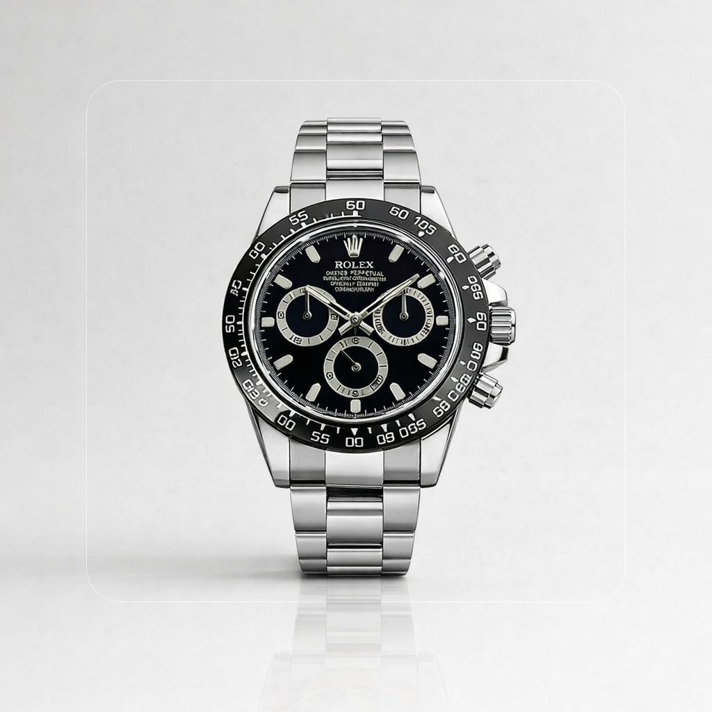 ROLEX DAYTONA CHRONOMASTER NEGRO PLATEADO - PRECISIÓN, ESTILO Y PRESENCIA DE ALTO NIVEL