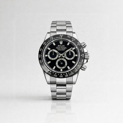 ROLEX DAYTONA CHRONOMASTER NEGRO PLATEADO - PRECISIÓN, ESTILO Y PRESENCIA DE ALTO NIVEL