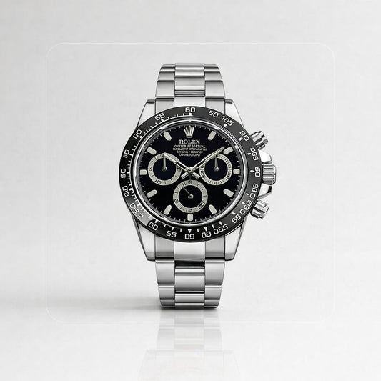 ROLEX DAYTONA CHRONOMASTER NEGRO PLATEADO - PRECISIÓN, ESTILO Y PRESENCIA DE ALTO NIVEL