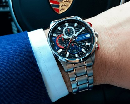 RELOJ CURREN EXECUTIVE 8415 PLATEADO - ELEGANCIA QUE IMPONE PRESENCIA (ORIGINAL)