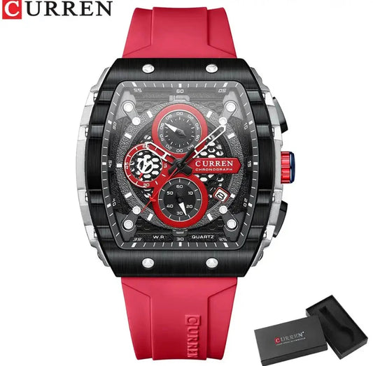 RELOJ CURREN GRAND PRIX 8442 ROJO - VELOCIDAD, PRECISIÓN Y PRESENCIA EN TU MUÑECA (ORIGINAL)