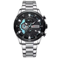 RELOJ CURREN CHRONOGRAPH ELITE 8402 PLATEADO - ELEGANCIA, PRECISIÓN Y CARÁCTER (ORIGINAL)