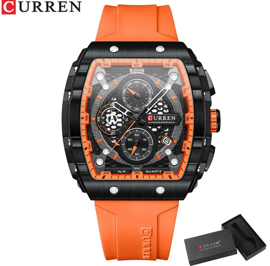 RELOJ CURREN GRAND PRIX 8442 NARANJA - VELOCIDAD, PRECISIÓN Y PRESENCIA EN TU MUÑECA (ORIGINAL)